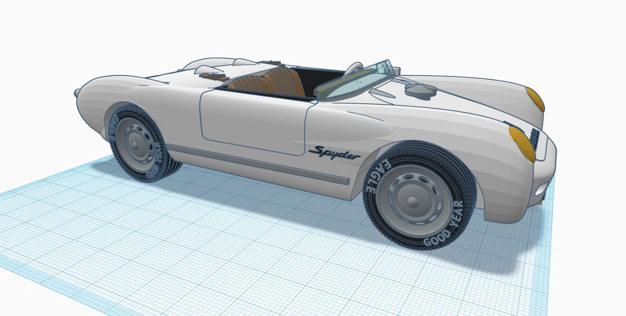 Mô hình in 3D Porsche 550 Spyder 1954 cực chi tiết - Image 5