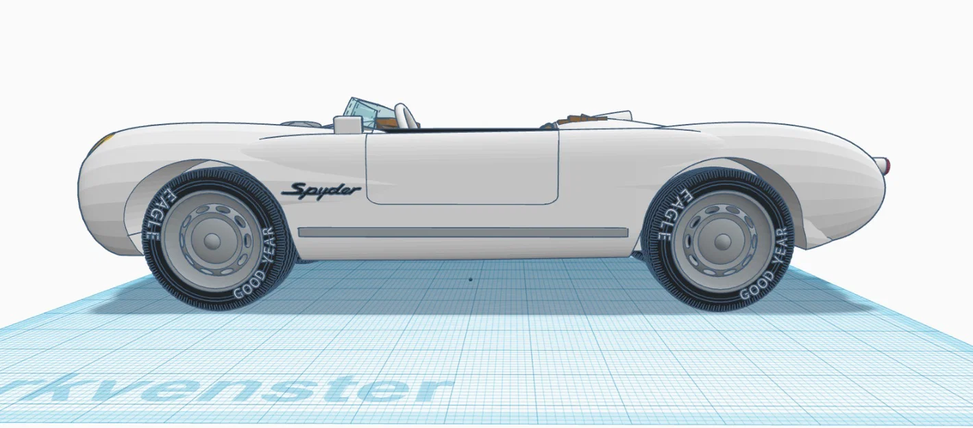 Mô hình in 3D Porsche 550 Spyder 1954 cực chi tiết - Image 12