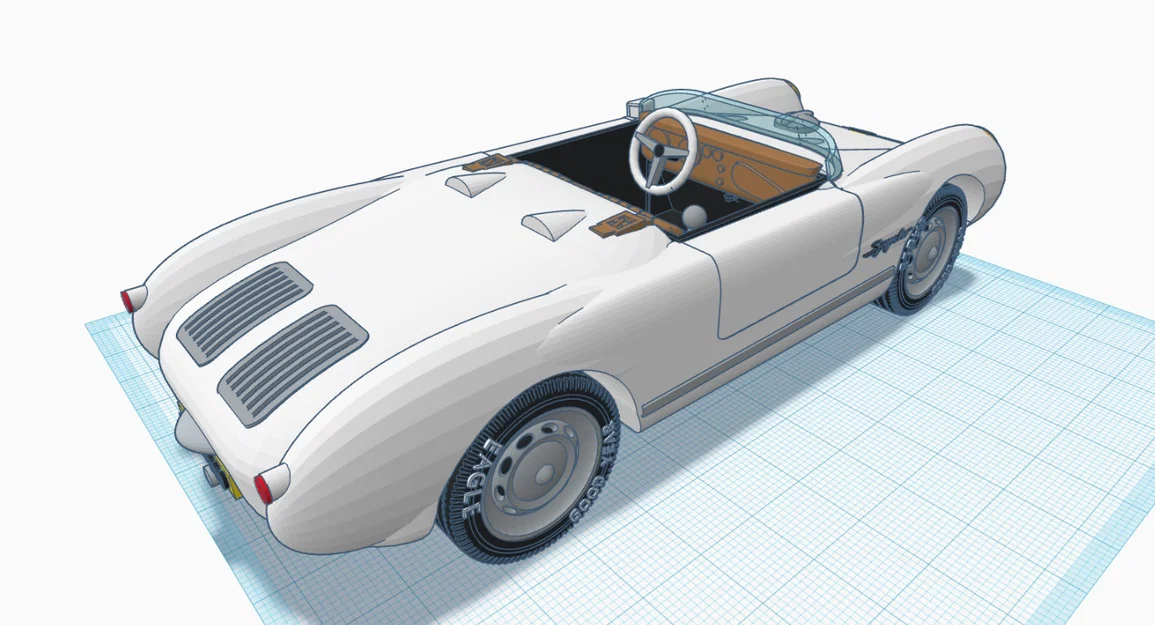 Mô hình in 3D Porsche 550 Spyder 1954 cực chi tiết - Image 14