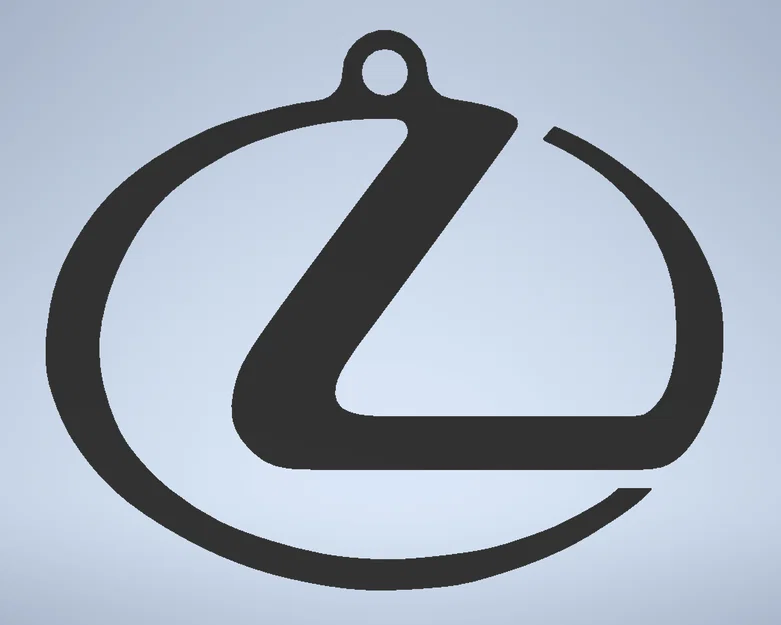 Móc khóa logo Lexus 3D - Phụ kiện độc đáo cho tín đồ xe hơi - Image 1