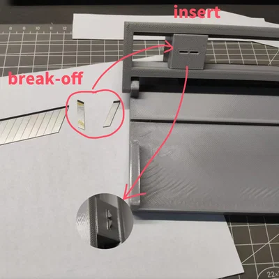 Dao cắt giấy (paper cutter) in 3D