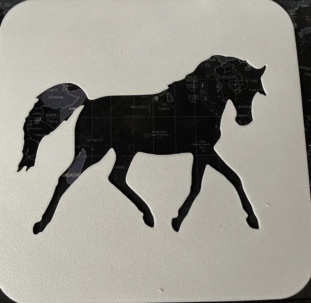 Bộ 4 khuôn stencil ngựa (template) để vẽ và sơn - Image 3