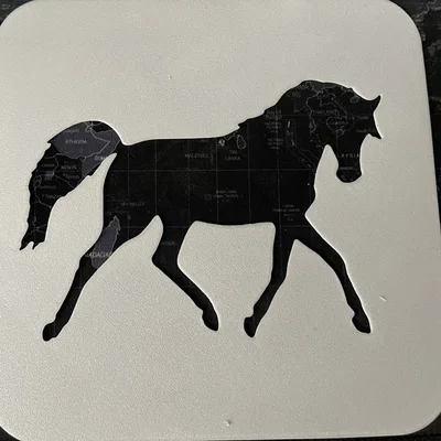 Bộ 4 khuôn stencil ngựa (template) để vẽ và sơn