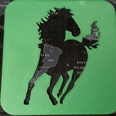 Bộ 4 khuôn stencil ngựa (template) để vẽ và sơn