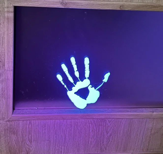 Dấu bàn tay ma Halloween dán cửa sổ - Image 1