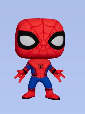 Mô hình Spiderman phong cách Funko Pop siêu đáng yêu cho tín đồ 3D - Image 1
