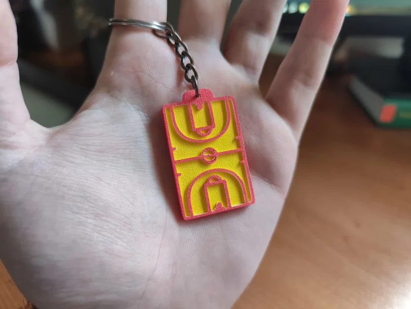 Móc Khóa Sân Bóng Rổ (Basketball Court Keychain) - Image 1