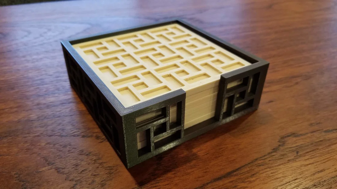 Bộ Lót Ly & Giá Đựng Phong Cách Mid-Century Modern - Image 1