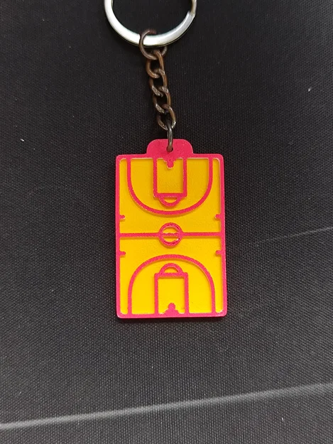 Móc Khóa Sân Bóng Rổ (Basketball Court Keychain) - Image 3