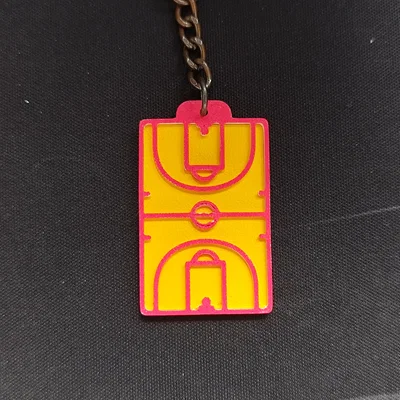 Móc Khóa Sân Bóng Rổ (Basketball Court Keychain)