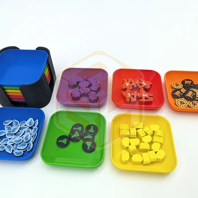Tháp Đựng Khay Đa Năng 6 Tầng 8cm Cho Board Game