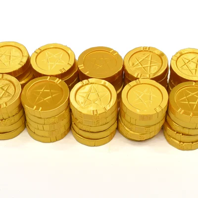 Mô hình đồng tiền vàng (Gold Coin) trong Cult of the Lamb để in 3D