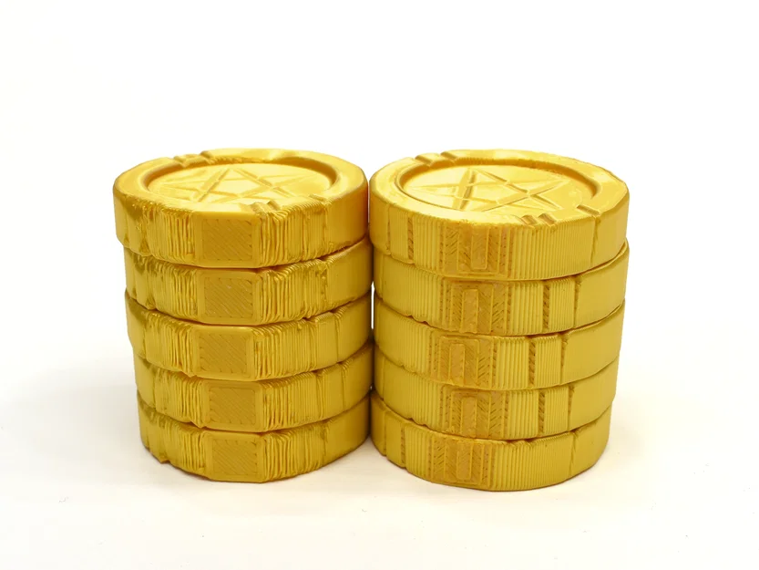 Mô hình đồng tiền vàng (Gold Coin) trong Cult of the Lamb để in 3D - Image 4