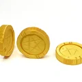 Mô hình đồng tiền vàng (Gold Coin) trong Cult of the Lamb để in 3D - Thumbnail 5