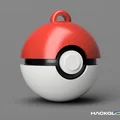 Mô hình móc khóa Pokeball in 3D cực đẹp và dễ lắp ráp - Thumbnail 1