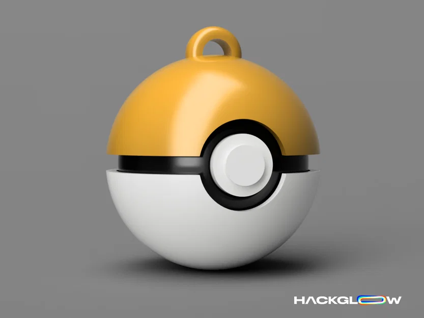 Mô hình móc khóa Pokeball in 3D cực đẹp và dễ lắp ráp - Image 3
