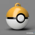 Mô hình móc khóa Pokeball in 3D cực đẹp và dễ lắp ráp - Thumbnail 3