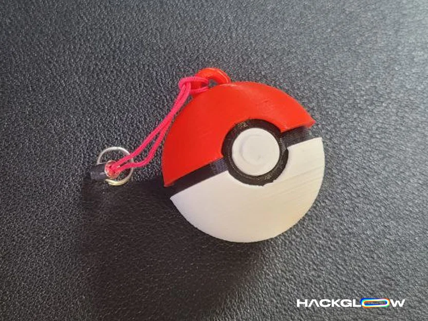 Mô hình móc khóa Pokeball in 3D cực đẹp và dễ lắp ráp - Image 4
