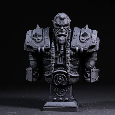 Mô hình tượng bán thân Thrall từ World of Warcraft (File in 3D)