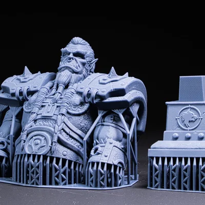 Mô hình tượng bán thân Thrall từ World of Warcraft (File in 3D)