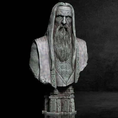Tượng bán thân Saruman - LOTR