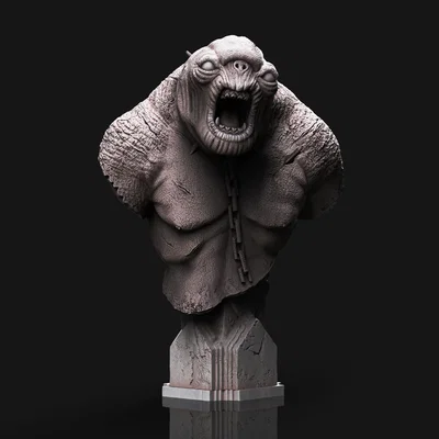 Tượng bán thân Cave Troll - LOTR