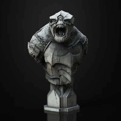 Tượng bán thân Battle Troll (LOTR)
