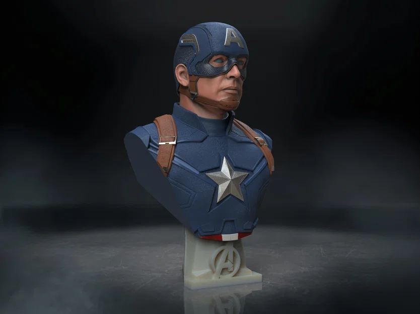 Tượng bán thân Captain America - Image 1