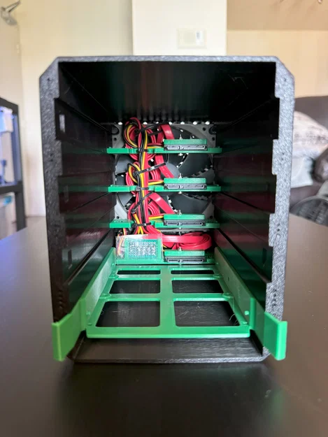 Rack Hot-Swappable 4 x 3.5" HDD kèm quạt 120mm - Image 4