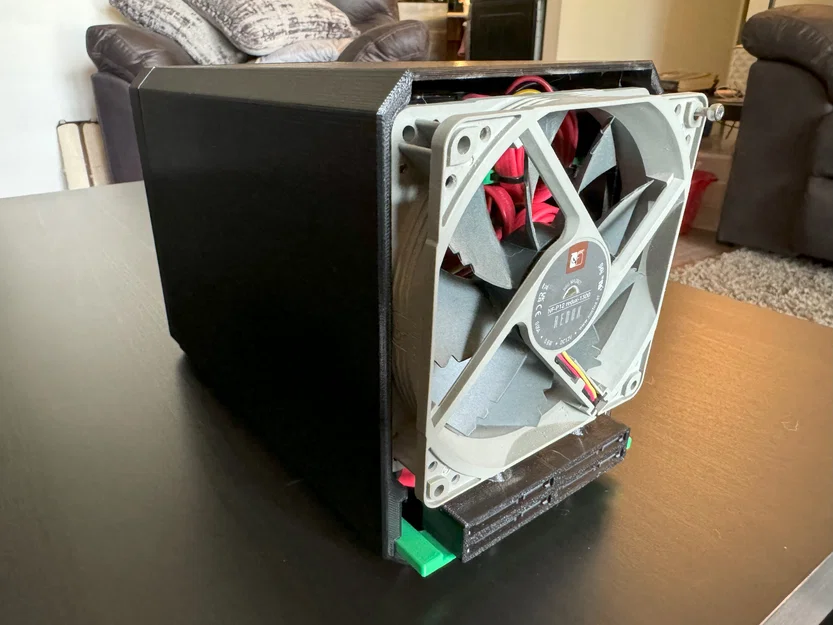 Rack Hot-Swappable 4 x 3.5" HDD kèm quạt 120mm - Image 5
