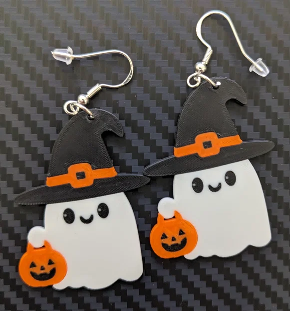 Bông tai ma Halloween dễ thương đi Trick-or-Treat - Image 1