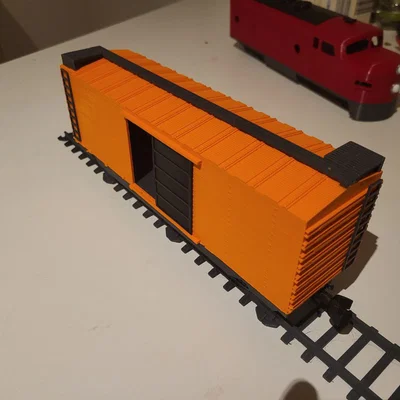 Toa Boxcar Mỹ (American Boxcar) O scale – In 3D