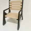 Ghế sân vườn mô-đun (Modular Garden Chair) - Thumbnail 1