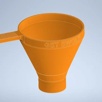 Mô hình phễu rót đa năng có tay cầm - Tự in 3D tiện lợi