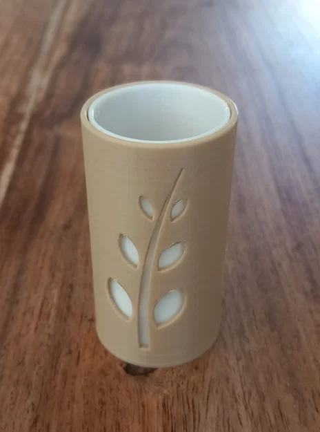 Bình hoa trang trí 3D hai màu phong cách tối giản - Image 1