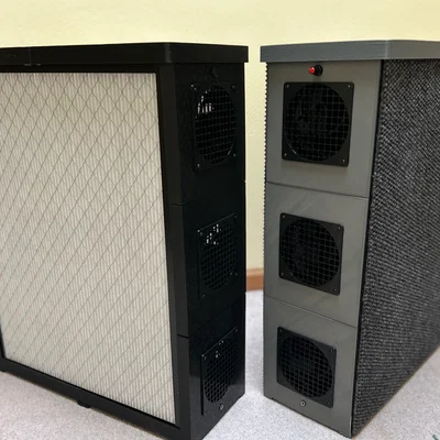 Máy lọc không khí bằng quạt case trong hộp filter lò (Furnace Filter Case Fan Air Purifier)