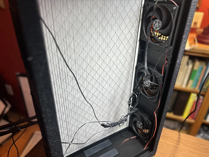 Máy lọc không khí bằng quạt case trong hộp filter lò (Furnace Filter Case Fan Air Purifier) - Image 5