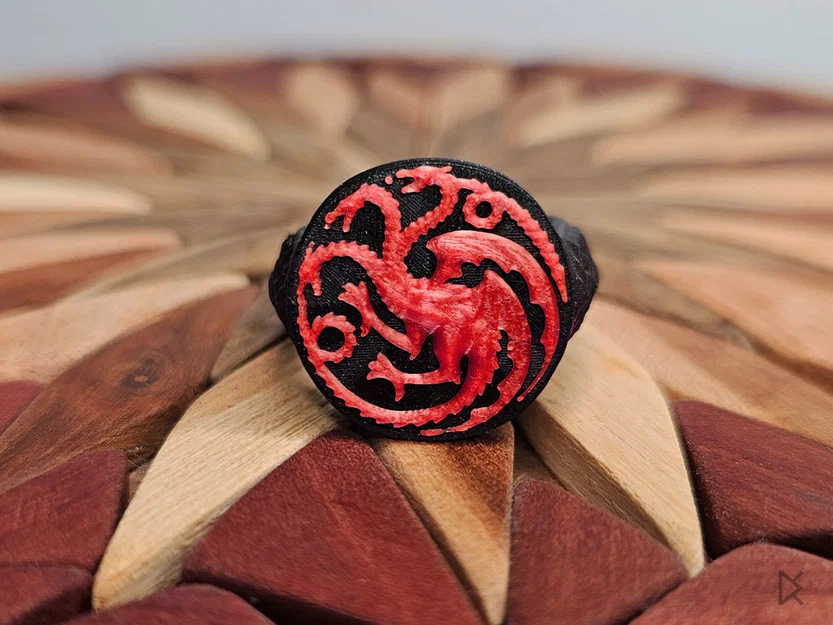 Nhẫn Signet Nhà Targaryen – Game of Thrones - Image 2