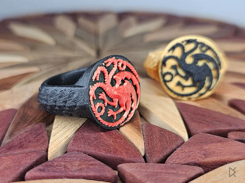 Nhẫn Signet Nhà Targaryen – Game of Thrones - Image 4