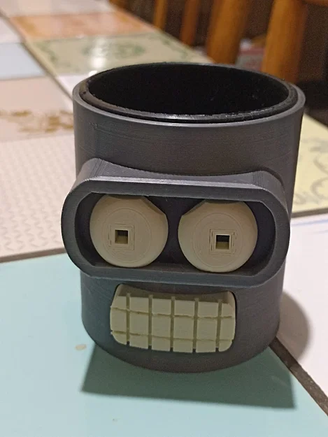 Ly sứ Bender Futurama 3D - Khung bọc cốc sáng tạo độc đáo - Image 1