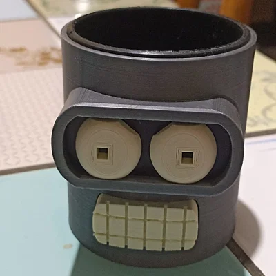 Ly sứ Bender Futurama 3D - Khung bọc cốc sáng tạo độc đáo