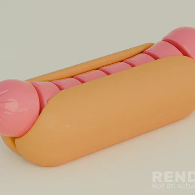 Articulated HotDog – Đồ chơi fidget hot dog khớp nối