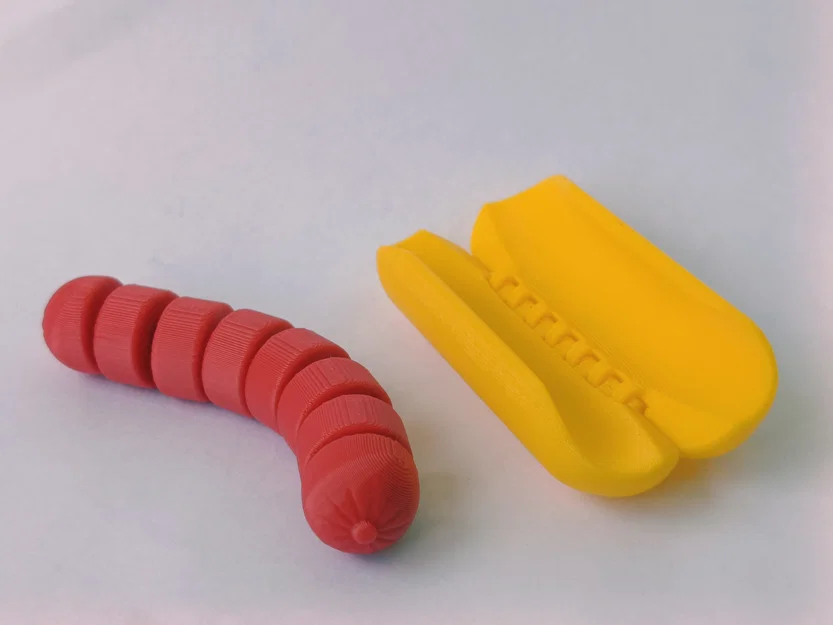 Articulated HotDog – Đồ chơi fidget hot dog khớp nối - Image 2