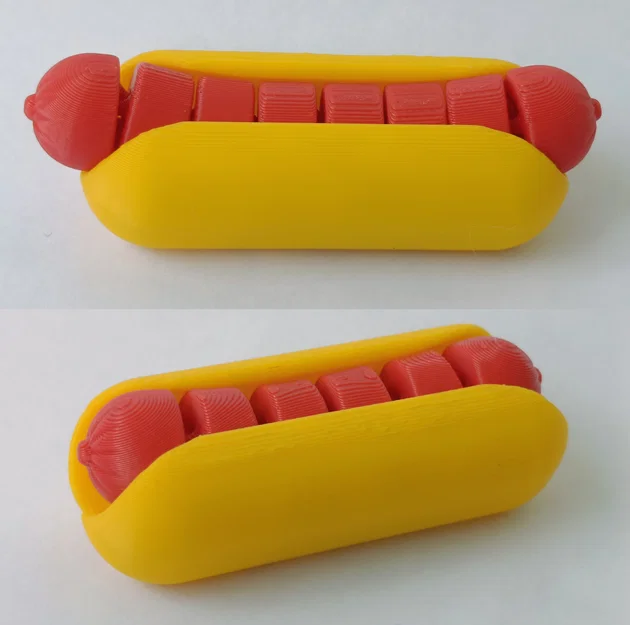 Articulated HotDog – Đồ chơi fidget hot dog khớp nối - Image 3