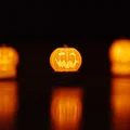 Mô hình Bí Ngô Halloween in 3D trang trí đèn Tealight cực xinh - Thumbnail 1