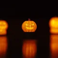 Mô hình Bí Ngô Halloween in 3D trang trí đèn Tealight cực xinh - Thumbnail 2