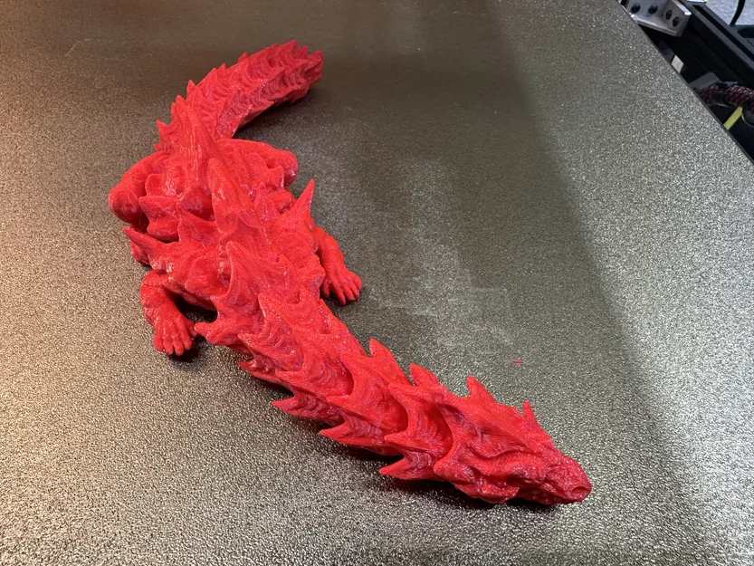 Mô hình rồng 3D linh hoạt (Print in Place) ấn tượng - Image 1