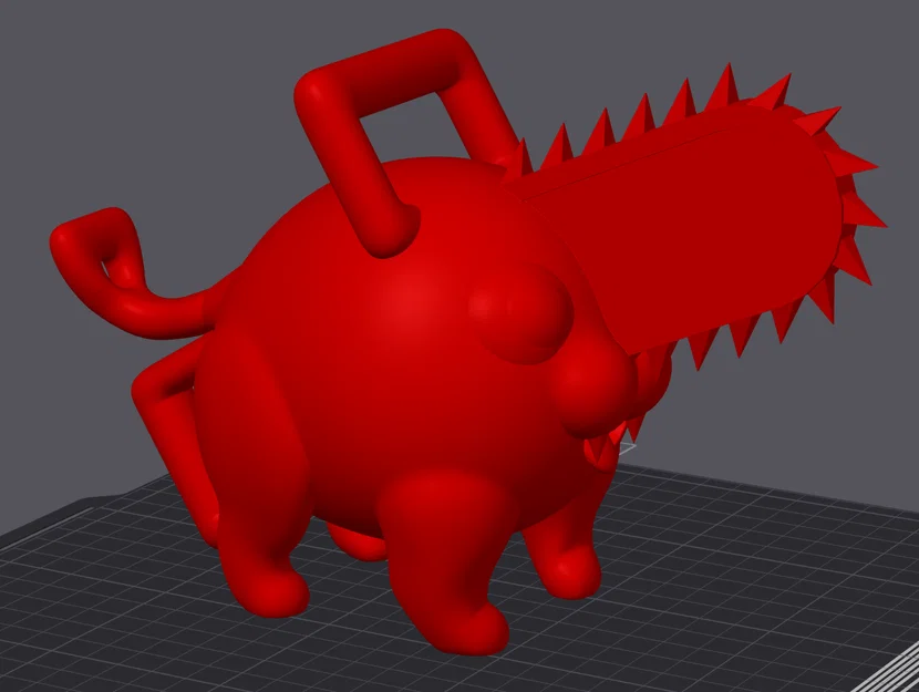 Mô hình Pochita Chainsaw Man 3D Printing siêu đáng yêu - Image 2