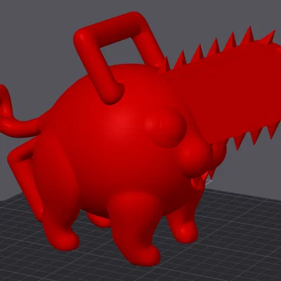 Mô hình Pochita Chainsaw Man 3D Printing siêu đáng yêu