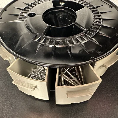 Ngăn Kéo Phụ Kiện Từ Spool Filament Nằm Ngang